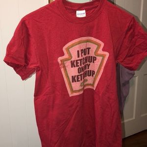 I put ketchup on my ketchup T-shirt